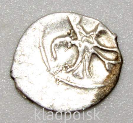 Полушка (1/4 копейки) серебро Иван IV Васильевич Грозный 1533-1584 гг. Москва, арт 7