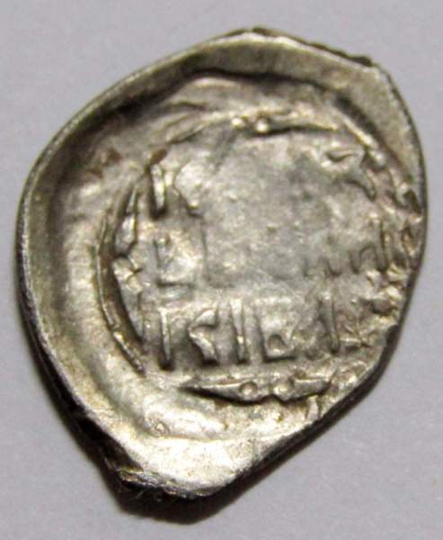 Денга Василий II Васильевич «Тёмный», серебро, Всадник/строчник, арт 8