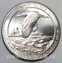 Монета 25 центов США Национальное убежище дикой природы остров Блок в Род Айленде (2018) S