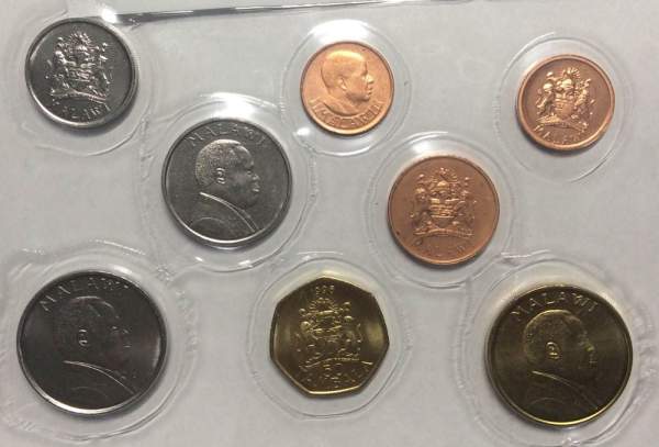 Набор регулярных монет Малави 1994-1996 гг., 8 монет