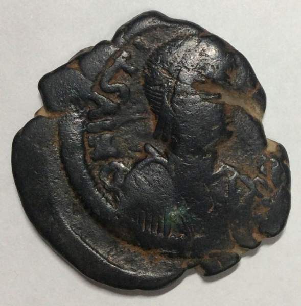 Фоллис (40 нумиев) - византийская монета 518-527 гг. Юстин I Фоллис (40 нумиев) - византийская монета 518-527 гг. Юстин I