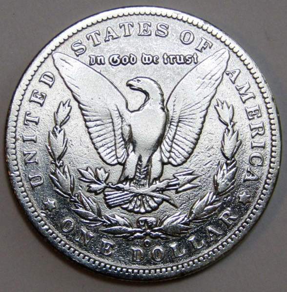 Монета 1 доллар Моргана США, Серебро 900 пр., 1886 год