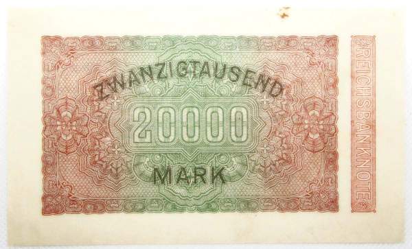 Банкнота 20000 марок 1923 года - Веймарская Республика Банкнота 20000 марок 1923 года - Веймарская Республика