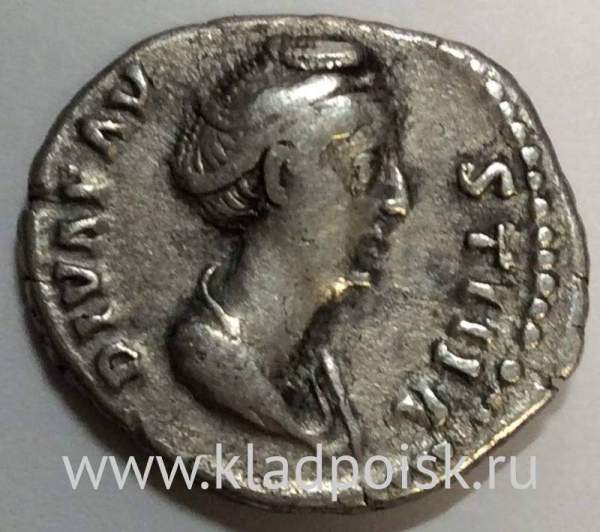 Монета Денарий Рим Императрица Фаустина Старшая 100-141 гг. Монета Денарий Рим Императрица Фаустина Старшая 100-141 гг.