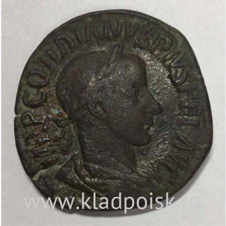 Монета Римская Империя Рим Сестерций Император Гордиан III 238-244 гг.