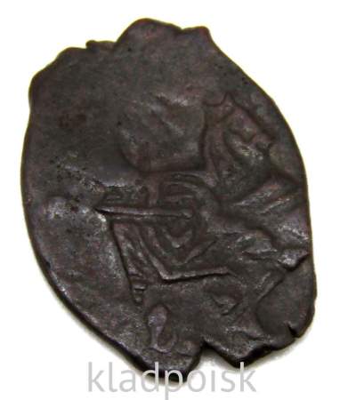 Копейка медь Алексей Михайлович (чешуя), 1655-1663 гг. Медный бунт, Псков, арт 7