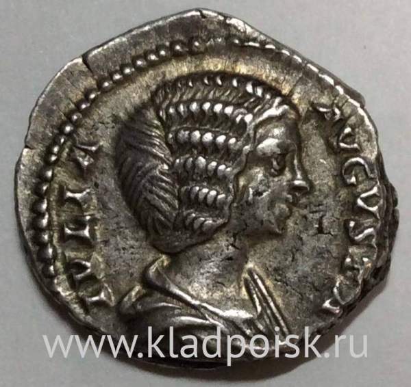 Монета Римская Империя Денарий Юлия Домна 199-207 гг.