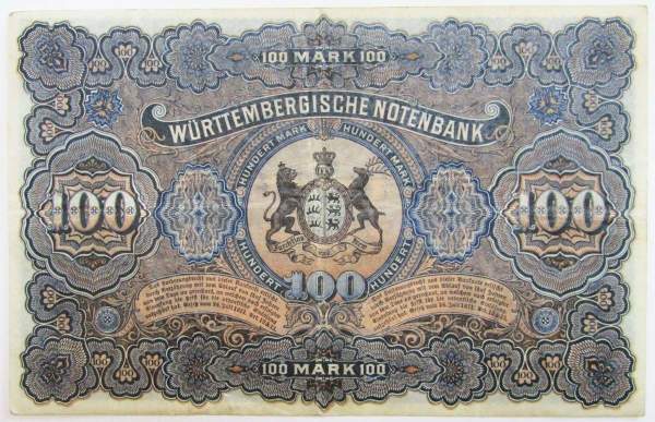 Банкнота 100 марок 1911 года - Германия