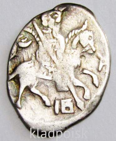 Копейка (чешуя) серебро Иван IV Васильевич Грозный 1533-1584 гг., Псковский денежный двор, IB-P, КГ-96, арт 2