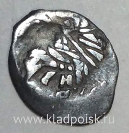Копейка серебро Михаил Фёдорович (чешуя), 1613-1645 гг. НРКЕ - Новгородский денежный двор, арт 4