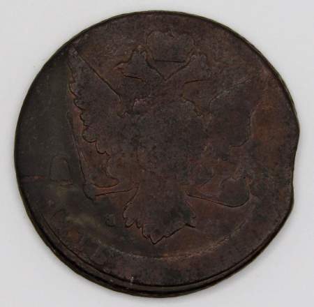 Монета 5 копеек 1760 г. Российская Империя, Елизавета I, ММ