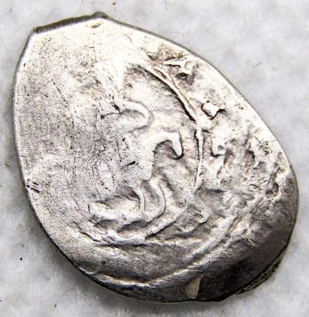 Денга 1425-1428 гг. Василий Дмитриевич, серебро, Москва