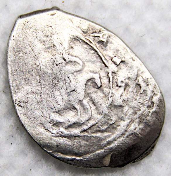 Денга 1425-1428 гг. Василий Дмитриевич, серебро, Москва