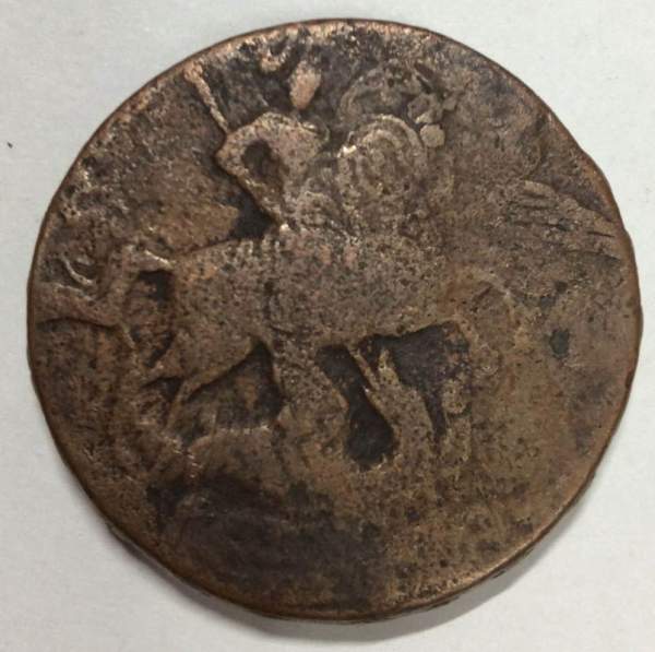 Монета 2 копейки, Российская Империя, Елизавета I Монета 2 копейки, Российская Империя, Елизавета I