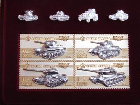 Сувенирный набор в футляре «Бронетанковая техника»