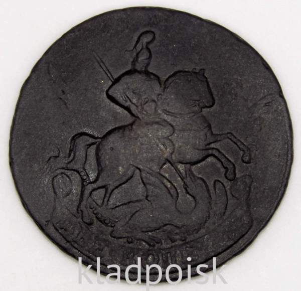 Монета 2 копейки 1759 года, Российская Империя, Елизавета I, арт 5 Монета 2 копейки 1759 года, Российская Империя, Елизавета I, арт 5