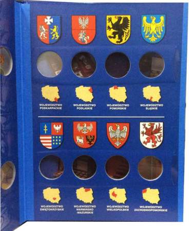 Альбом для монет 2 злотых Польши серии Гербы воеводств