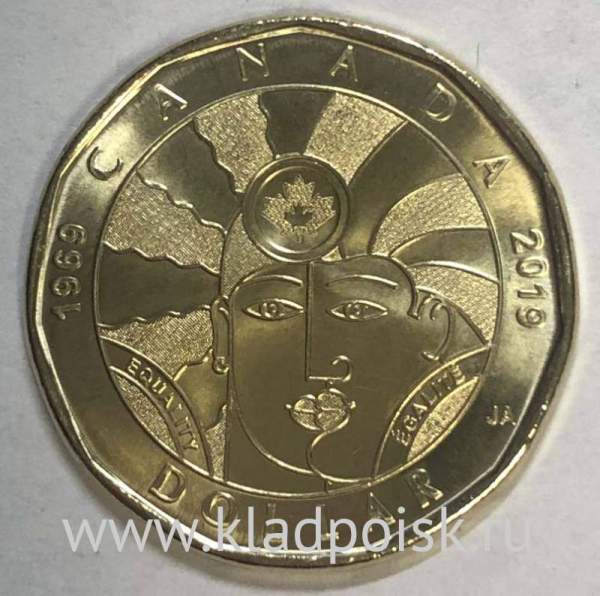 Монета 1 доллар Канада, 50-лет декриминализации гомосексуализма в Канаде (2019)