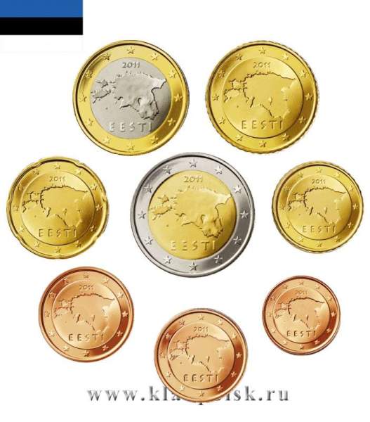 Набор монет Евро Эстония