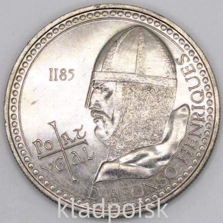 Монета 100 эскудо 1985 года 800 лет со дня смерти Короля Альфонсо Энрике, Португалия