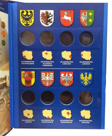 Альбом для монет 2 злотых Польши серии Гербы воеводств
