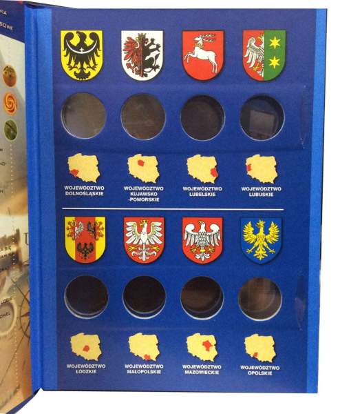 Альбом для монет 2 злотых Польши серии Гербы воеводств