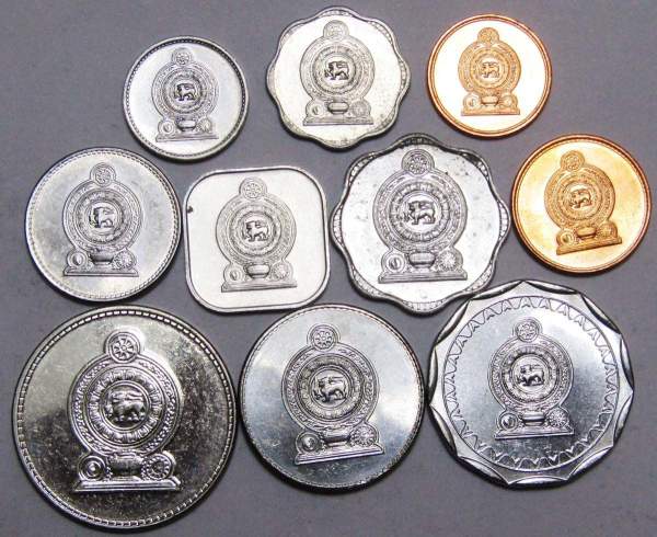 Набор монет Шри-Ланка 1978-2016 гг., 10 монет