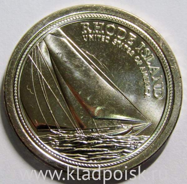 Монета 1 доллар США, Род-Айленд, яхта «Reliance» серии Американские инновации и новаторы (2022) P Монета 1 доллар США, Род-Айленд, яхта «Reliance» серии Американские инновации и новаторы (2022) P