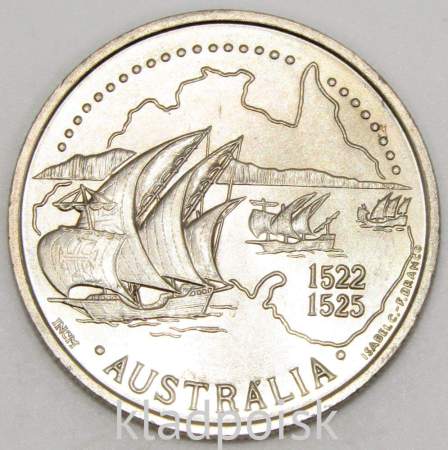 Монета 200 эскудо 1995 года, Золотой век открытий - Австралия, Португалия
