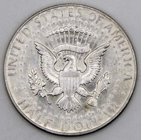 Монета 50 центов США «Кеннеди» 1967 года серебро 400 пробы, арт 3