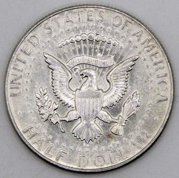 Монета 50 центов США «Кеннеди» 1967 года серебро 400 пробы, арт 3 Монета 50 центов США «Кеннеди» 1967 года серебро 400 пробы, арт 3