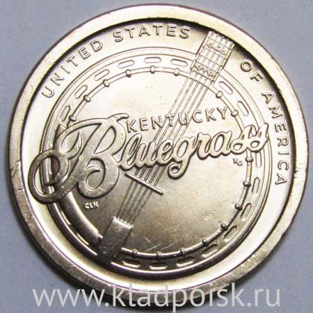 Монета 1 доллар США, Кентукки, Блюграсс серии Американские инновации и новаторы (2022) P