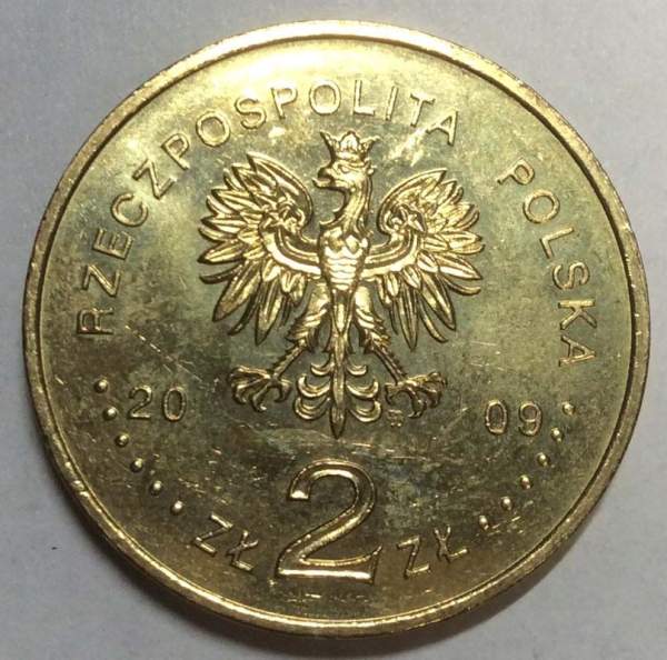 Монета 2 злотых Польша всеобщие выборы 4 июня 1989 из серии Дорога к свободе, 2009