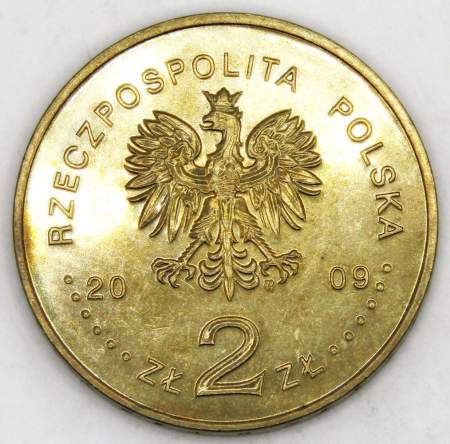 Монета 2 злотых Польша 2009 - 25-я годовщина смерти священника Ежи Попелушко