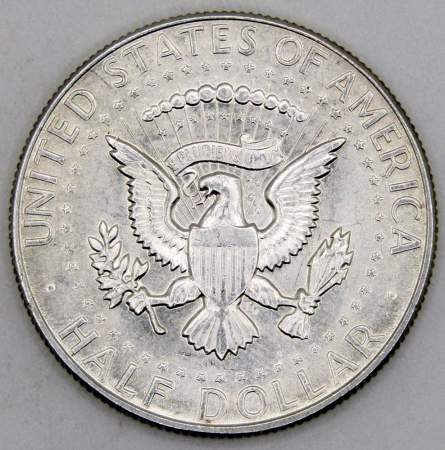 Монета 50 центов США «Кеннеди» 1968 года серебро 400 пробы
