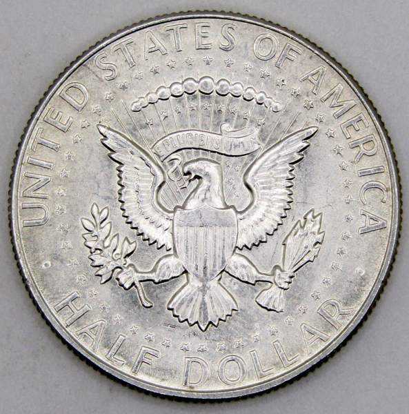 Монета 50 центов США «Кеннеди» 1968 года серебро 400 пробы