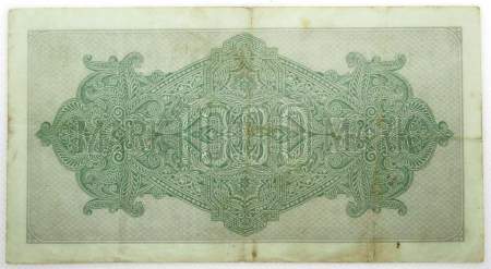 Банкнота 1000 марок 1922 года - Веймарская Республика