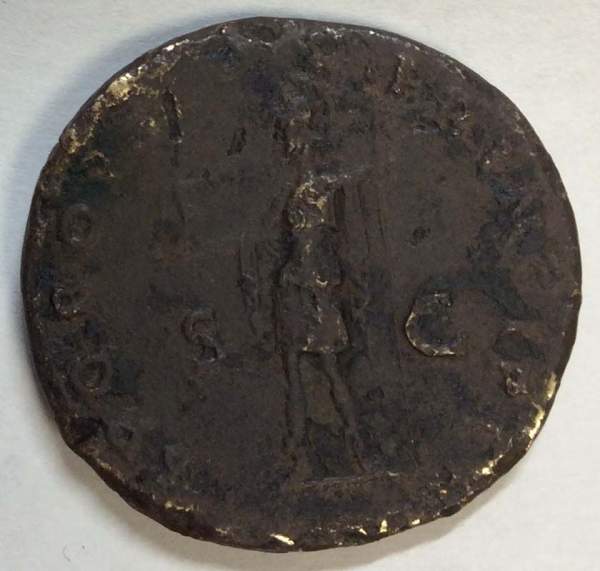 Монета Сестерций Император Траян 98-117 гг. Монета Сестерций Император Траян 98-117 гг.