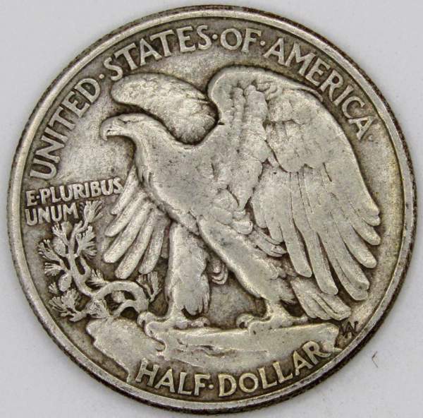 Монета 50 Центов США «Шагающая свобода» 1946 Серебро 900 пробы