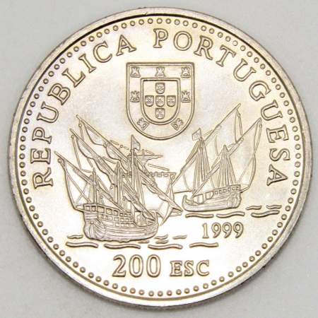 Монета 200 эскудо 1999 года, Португалия, Дуарте Пачеко Перейра