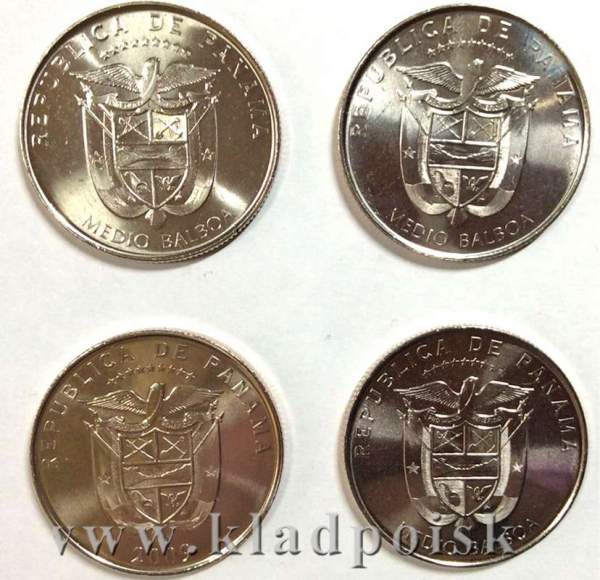 Набор монет Панама Здания, 2009-2012, 4 монеты