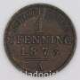 Монета 1 пфенниг Германия 1873 A