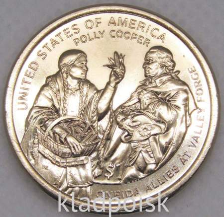 Монета 1 доллар США, Сакагавея, Полли Купер, 2026 P