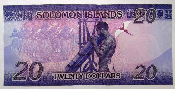 Банкнота 20 долларов 2017 Соломоновы острова