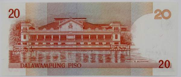 Банкнота 20 песо 2009 года Филиппины