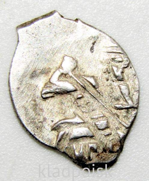 Копейка серебро Михаил Фёдорович (чешуя), 1613-1645 гг. Новгородский денежный двор, арт 3