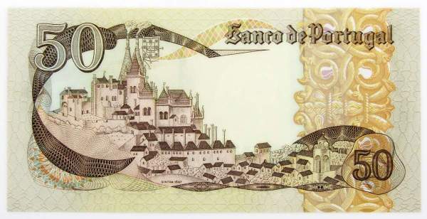 Банкнота 50 эскудо 1980 года Португалия Банкнота 50 эскудо 1980 года Португалия