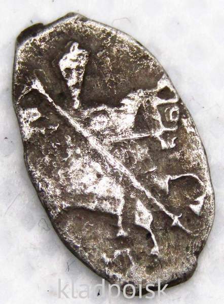 Копейка серебро Алексей Михайлович (чешуя), 1645-1676 гг. Москва, арт 4 Копейка серебро Алексей Михайлович (чешуя), 1645-1676 гг. Москва, арт 4