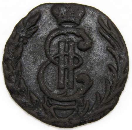 Монета полушка 1776 г. КМ. Сибирская монета (Екатерина II)