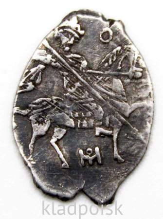 Портретная копейка серебро Борис Федорович Годунов (чешуя), 1598-1605 гг. Московский денежный двор